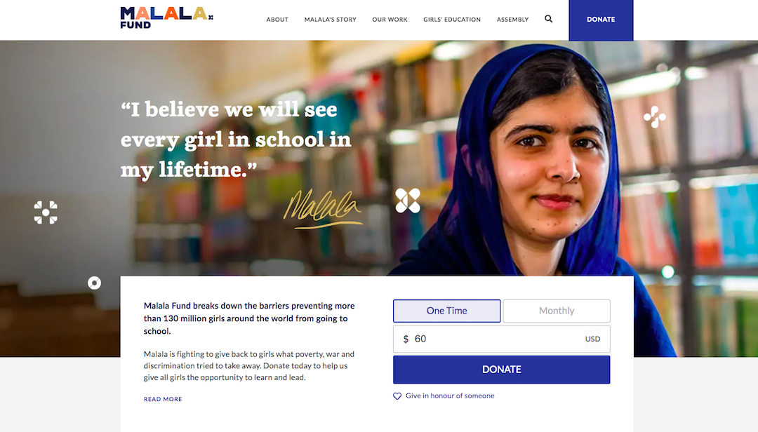 Malala Fund Website